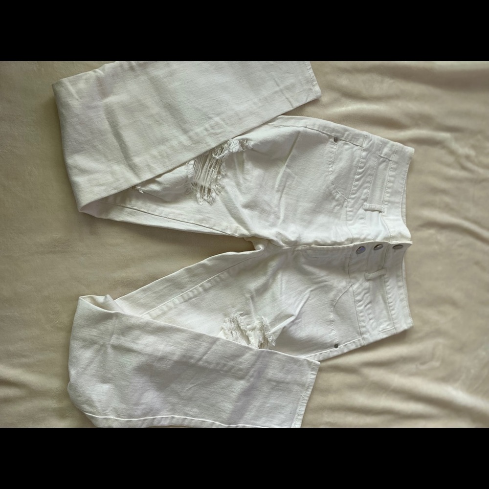 White Ripped Jeans - Picture 6 of 6